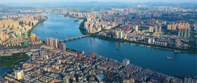 清远北江两岸。