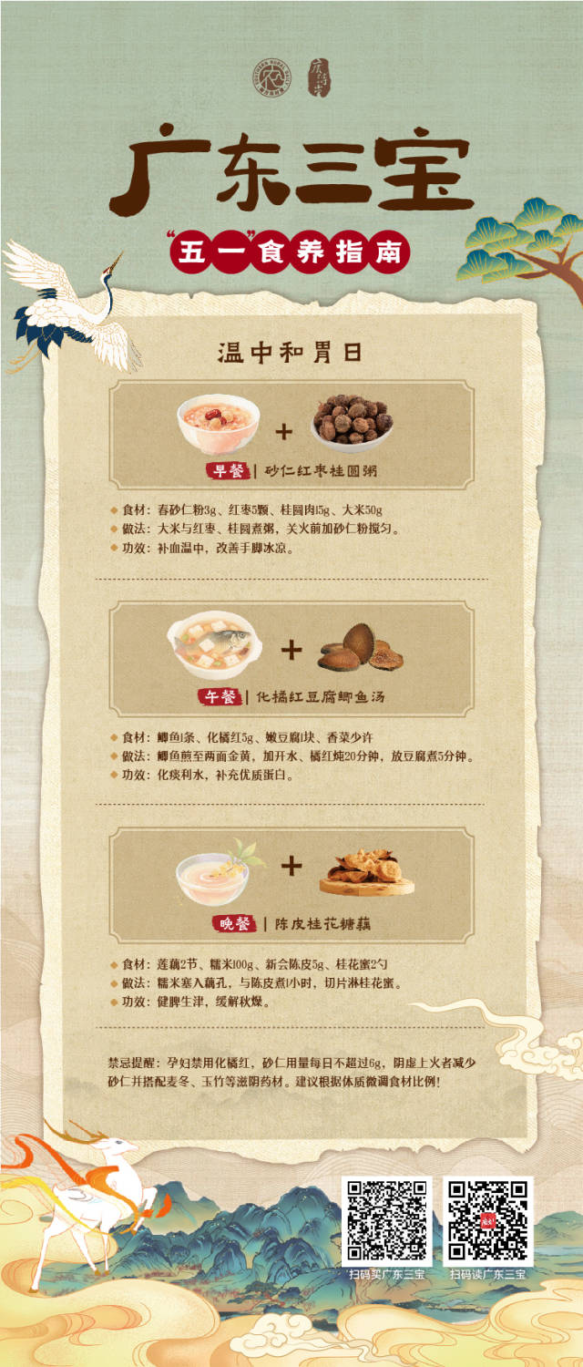 广东三宝，五一食养指南