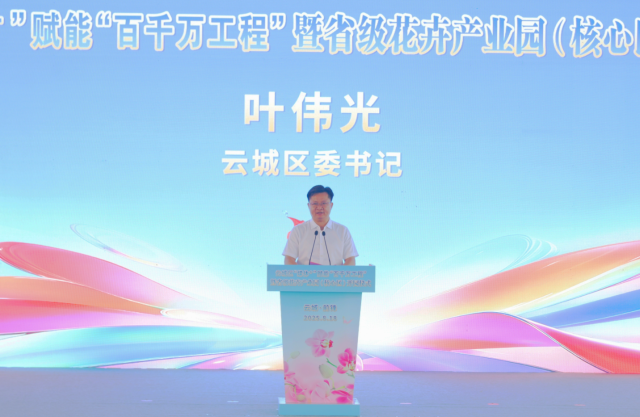 云城区委书记叶伟光致辞。