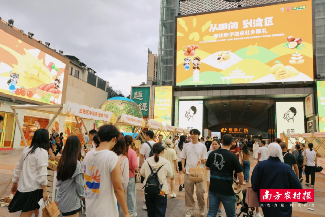 2025年百色市田阳区“壮山农鲜”走进粤港澳大湾区品牌消费季产销对接会走进广州市北京路。