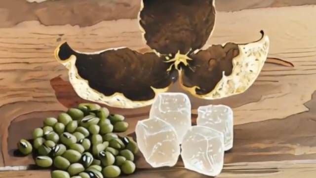 夏天，喝陈皮绿豆饮