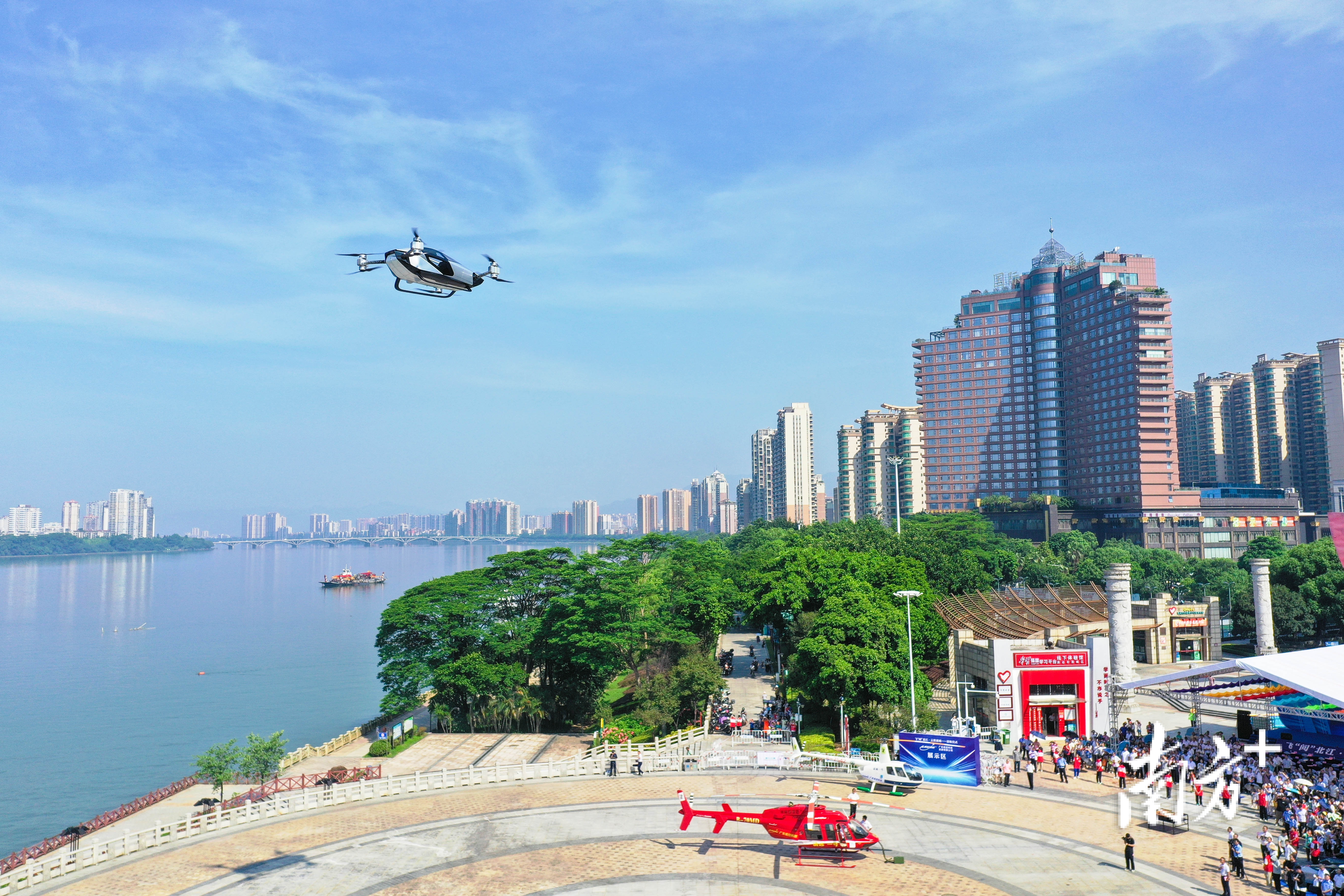 作为旅游大市，清远依托自身文旅禀赋，积极发展低空文旅产业。南方+记者 曾亮超 摄
