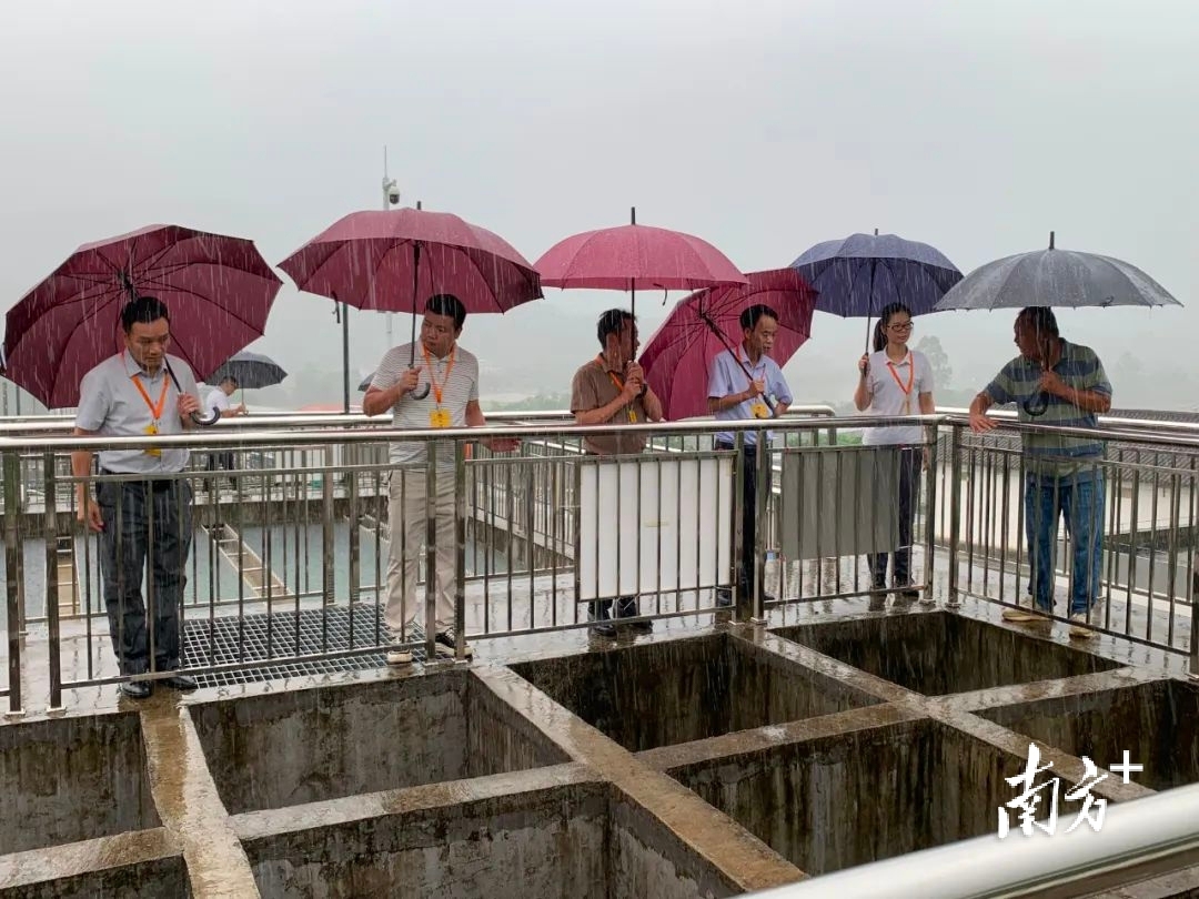 迳头镇人大代表了解重点民生项目进度。罗沅琪 摄