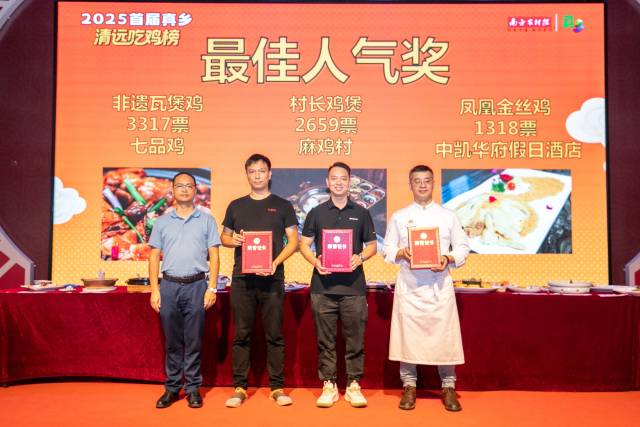 “最佳人气奖”获奖选手。