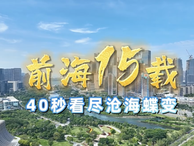 视频｜前海15载，40秒看尽沧海蝶变