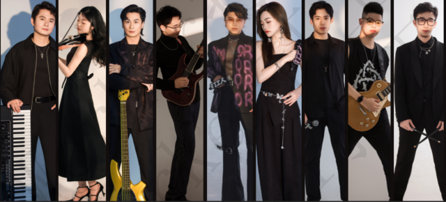 打工人乐队由9名成员组成,活跃于珠三角地区。 受访者供图 打工人乐队由9名成员组成,活跃于珠三角地区。 受访者供图