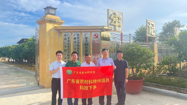 特派员团队现场服务广东圭润农业发展有限公司种植基地