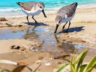 自带饭勺！首批秋迁“鸟中大熊猫”飞抵湛江 | AI画时景
