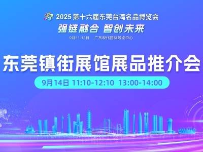 直击现场！台博会东莞镇街展馆推介会带来这些优品→