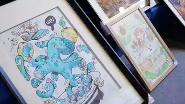 视频｜东莞台博会响起特殊鼓声，“星星的孩子”公益义卖绘未来