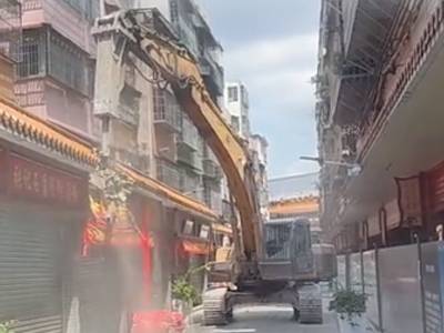 涉及21个铺位！三元里抗英大街首拆｜广州城更记