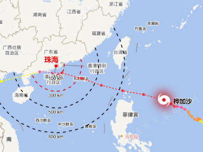 请注意防御！珠海台风黄色预警信号生效