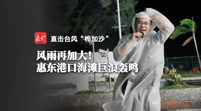 小时播报｜23日23时，风雨再加大！惠东港口海滩巨浪轰鸣
