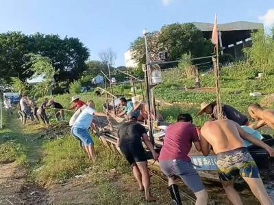 肇庆端州严阵以待防御台风“桦加沙”