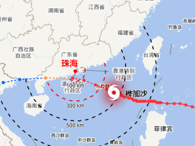 “桦加沙”登陆点调整，珠海将有巨浪到狂浪！