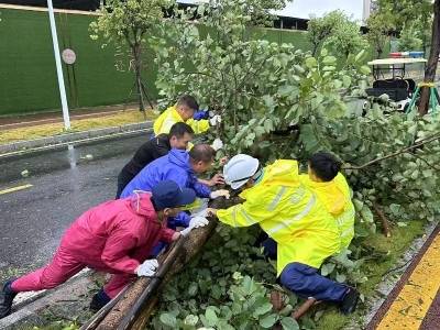 感谢有你！台风逐渐远离，他们率先走上珠海街头