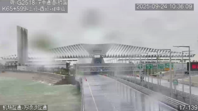 直面台风“桦加沙”！深中通道封闭期间整体情况良好