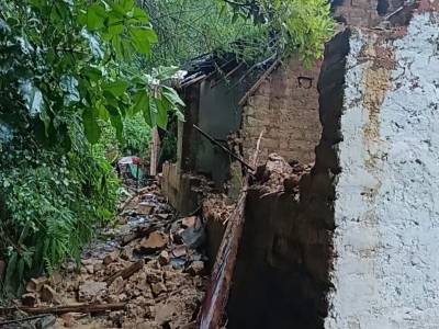 今年第5次转移后房屋倒塌，阳春双滘村民躲过一劫