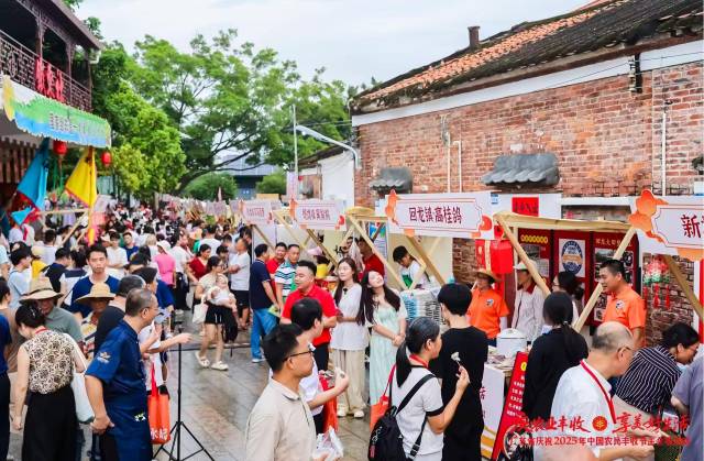 广东庆祝丰收节主会场落地铁岗，为小村庄引来大流量。（吴秒衡 摄）