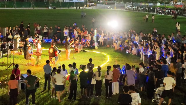 陆河县民间草坪音乐会。