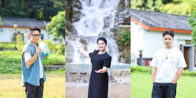 左起：刘洋镒、欧艳芳、梁明浩。  