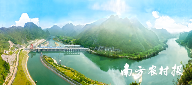  广西忻城乐滩国家湿地公园。