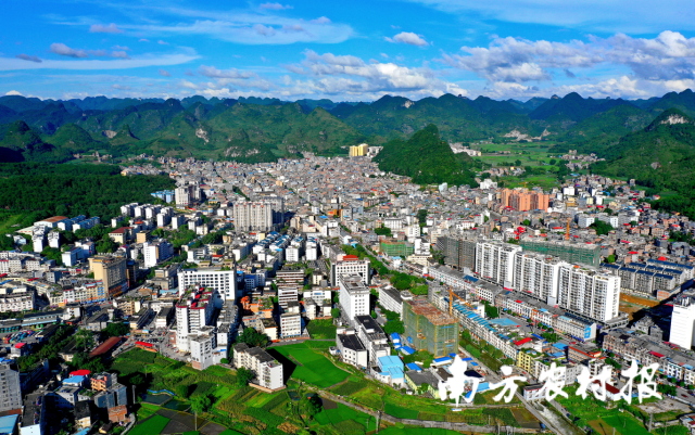 忻城县城新貌。