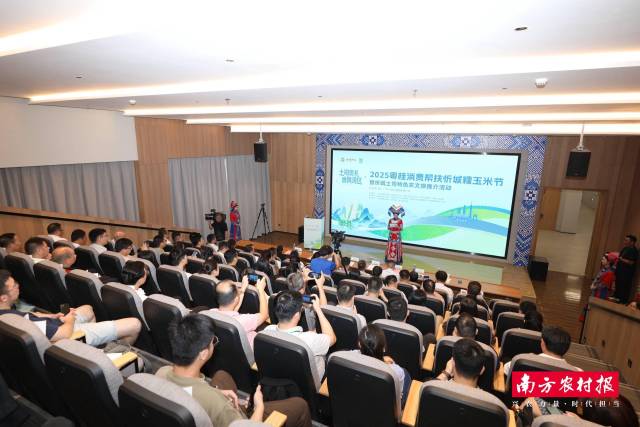 “土司贡礼 香飘湾区”2025年粤桂消费帮扶忻城糯玉米节暨忻城土司特色农文旅推介活动现场。