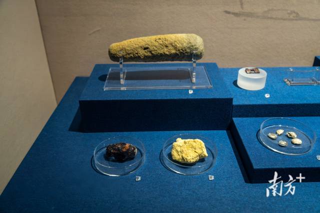 展厅里展出了“南澳I号”出水的茯苓、针灸针等展品。