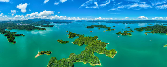 万绿湖航拍图。黄赞福供图