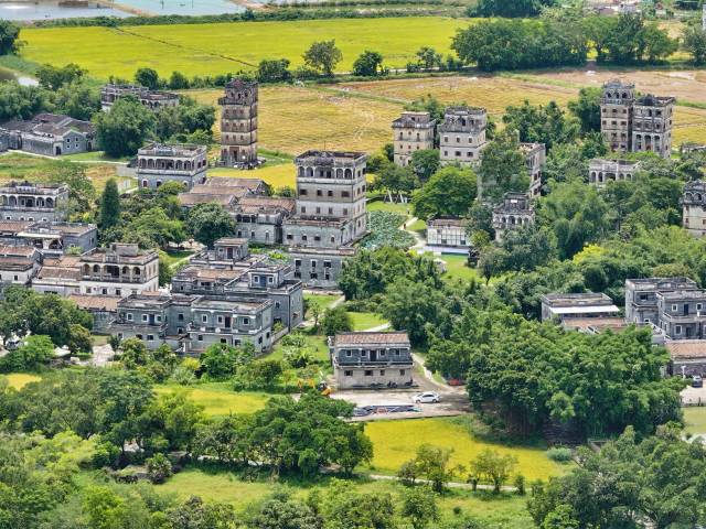 塘口镇自力村景区。（开平碉楼文化旅游区供图）