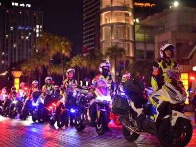 警灯闪烁护侨都平安！江门公安巡防行动火力全开