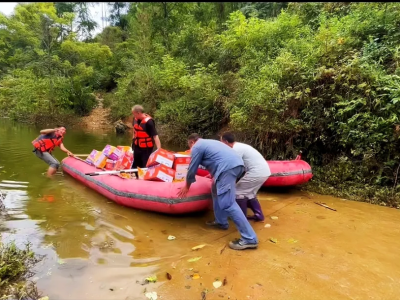 广西百色市田阳区：内涝持续十余天，民生保障“不断线”