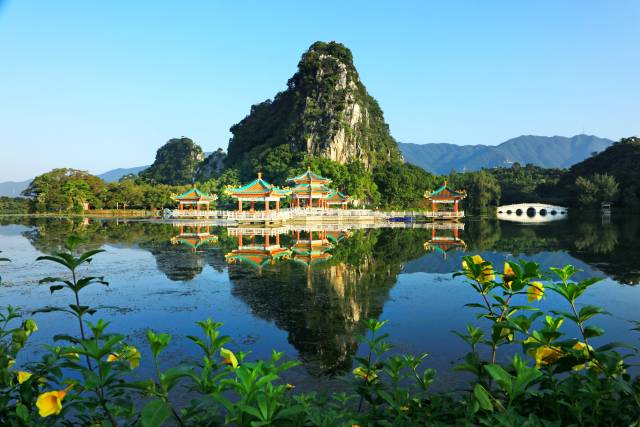 广东肇庆七星岩景区的湖光山色。南方+拍客 彭妙群 摄