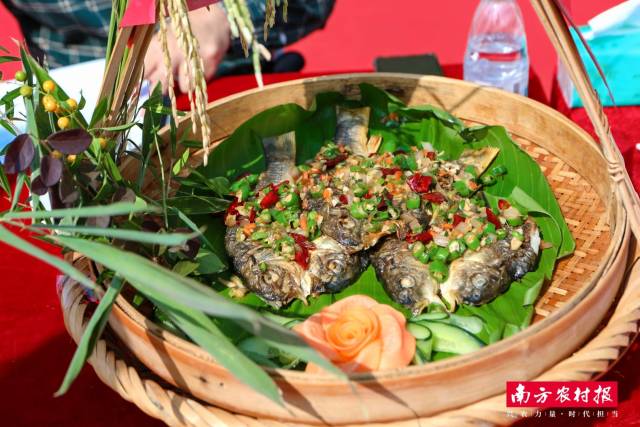 三江茶油香煎丰收金边鱼获评“潮创三江茶油菜”第一名。