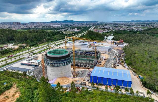 泵站建设现场。