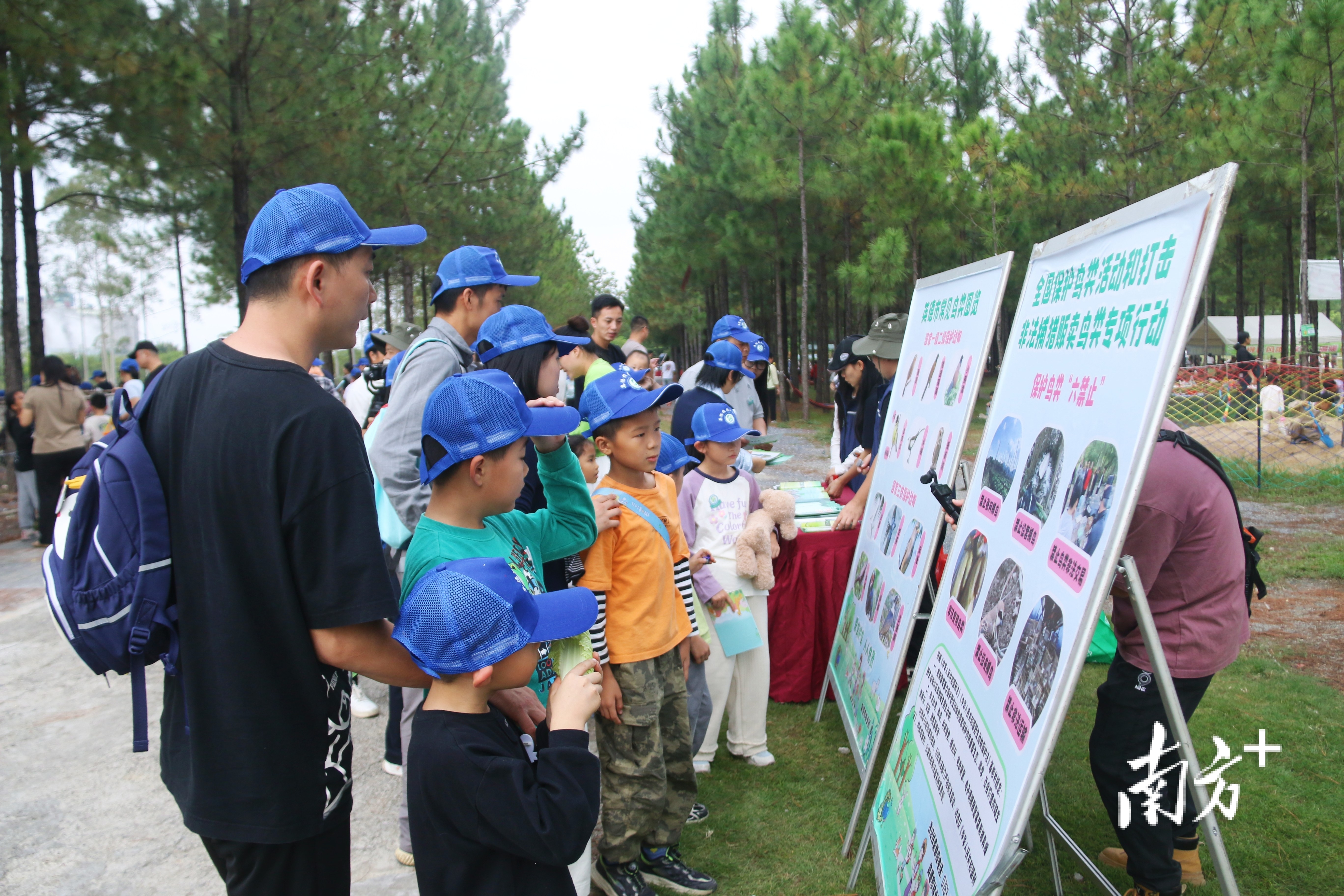 活动设立保护野生动物宣传摊位,为家长与孩子们普及保护野生动物的知识。陈咏怀 摄 活动设立保护野生动物宣传摊位,为家长与孩子们普及保护野生动物的知识。陈咏怀 摄