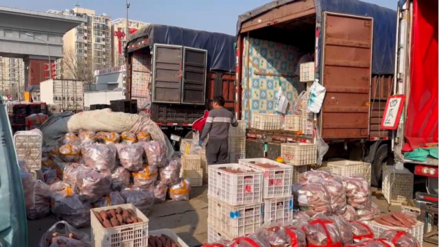 北京新发地市场一隅