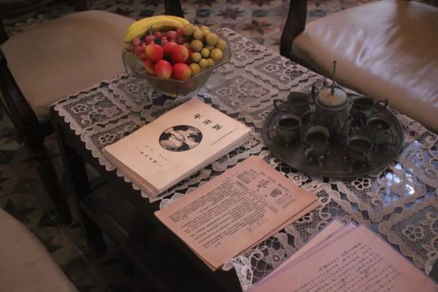 中共三大会址纪念馆三楼会客厅（复原）。