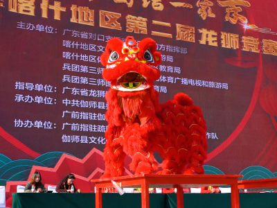 边疆少年竞逐“狮王”！2025年喀什地区第二届龙狮竞赛火热来袭