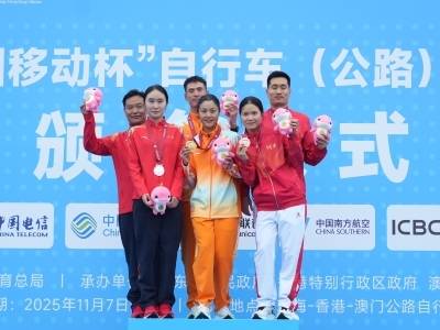 海南队张好摘金，十五运会公路自行车女子个人计时赛完赛