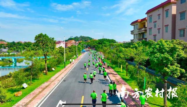 “绿美有我”和美乡村健康跑  