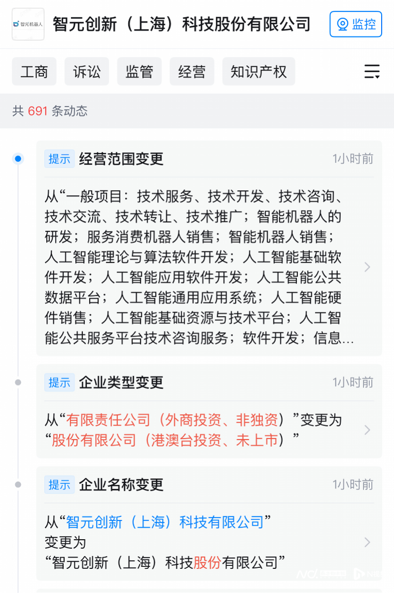 智元机器人公司更名，此前辟谣计划明年香港上市