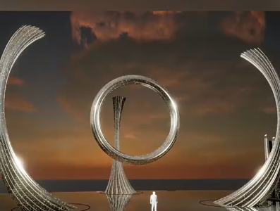 十五运会开幕式火炬塔“天海之冠”设计过程揭秘！