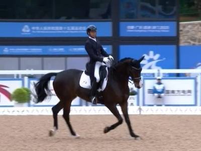 新会籍选手黄焯钦晋级十五运会马术盛装舞步项目个人赛决赛