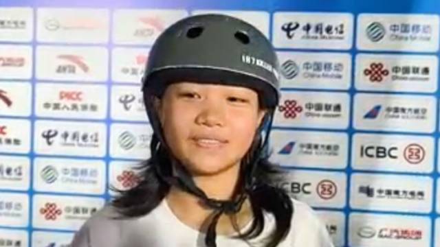 视频｜十五运会滑板女子街式亚军朱沅铃：保持热爱！会一直滑下去