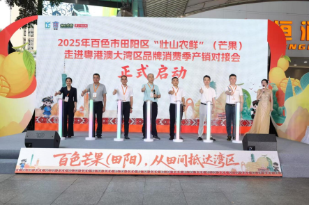 2025年百色市田阳区“壮山农鲜”（芒果）走进粤港澳大湾区品牌消费季展销对接会
