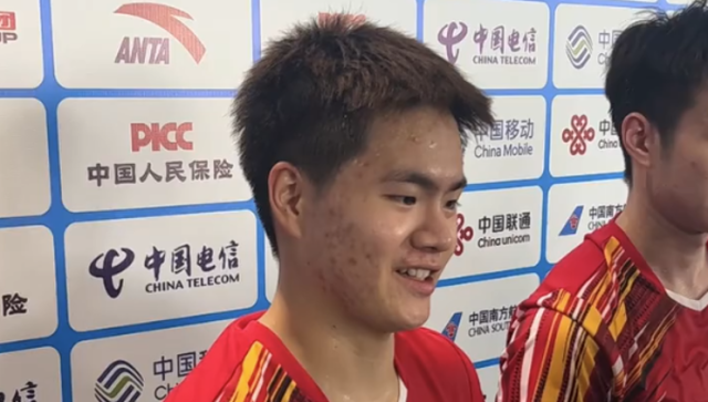 “梁王”组合全运会首次对决，梁伟铿：“隔网相对”依然是熟悉的感觉，继续加油