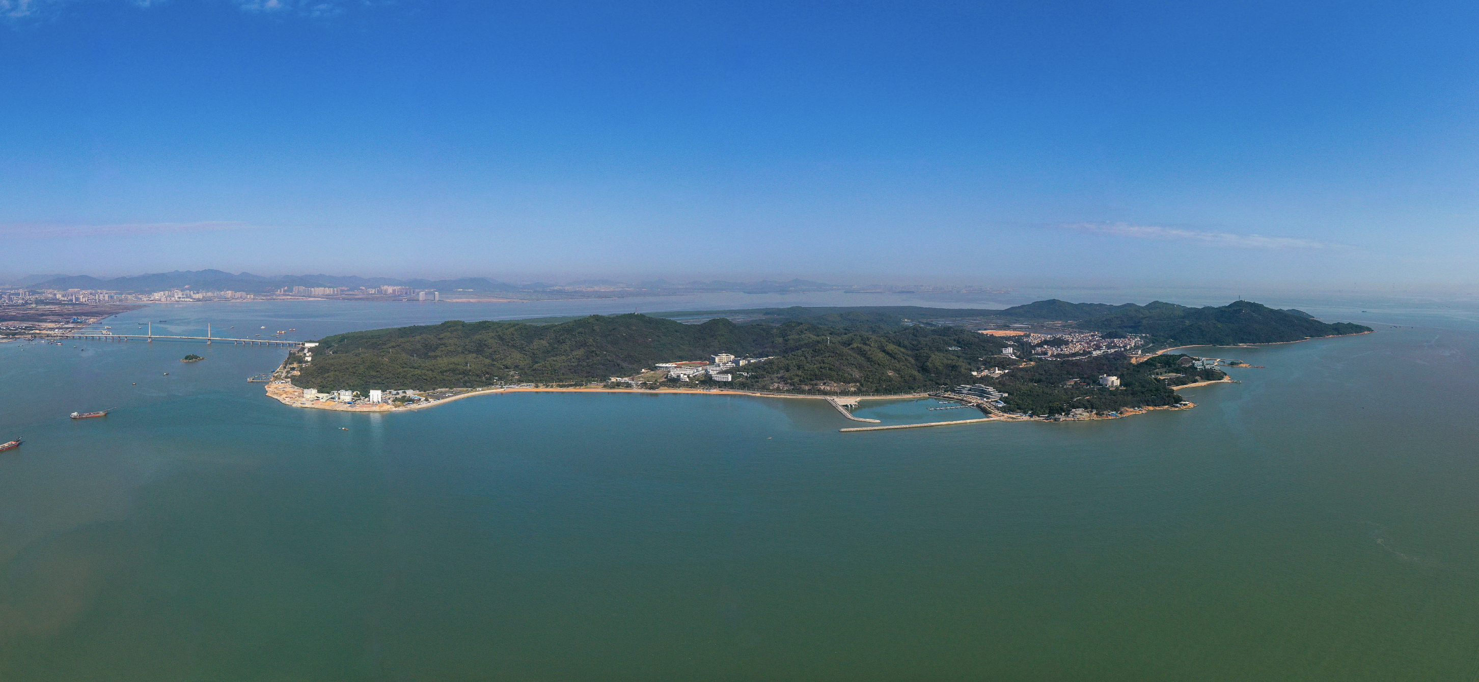 淇澳岛静卧在珠江口西侧。 淇澳岛静卧在珠江口西侧。