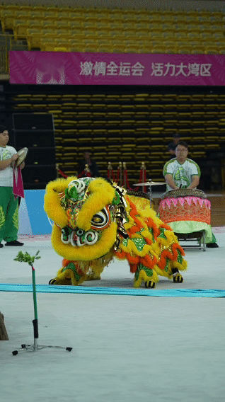 图集 | 表情包GET！十五运会赛场最萌龙狮逐个看